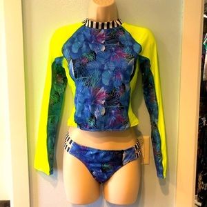 NWT 2 Piece Bathing Suit Set. Great for water sports!